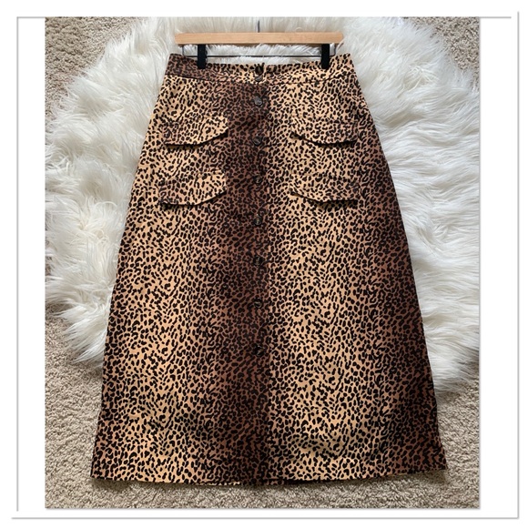 NWT Mare Mare x Anthropologie Midi Utility Skirt Medium - Picture 6 of 15